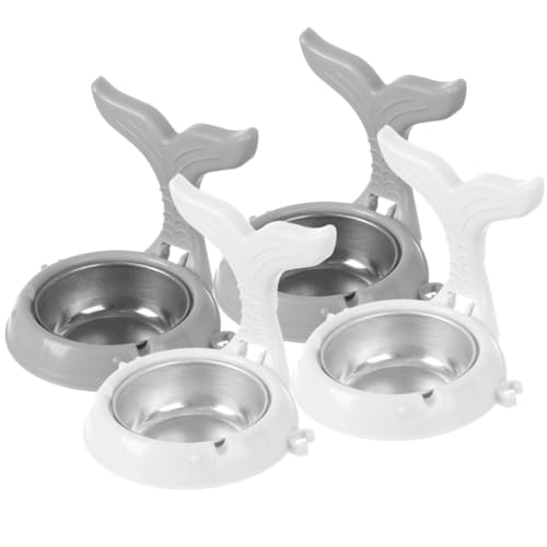 CANIGHT Cenicero Adhesivo de Pared para Baño y Balcón, de Acero Inoxidable y Abs, Fácil de Remover Gran Capacidad, Paquete de 4 Unidades para Almacenamiento