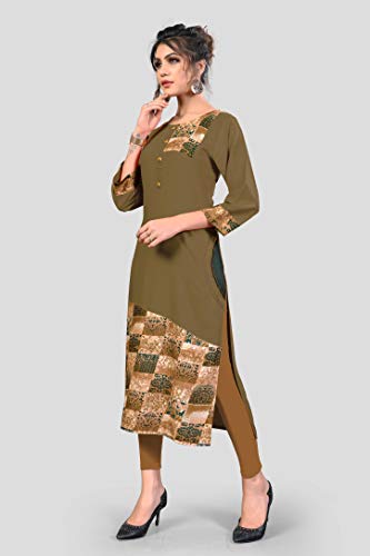 Image of Vbuyz Women's Rayon Solid Regular Kurti