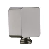 Brass Wall Supply Elbow, Nicmondo G1/2” Square Shower Hose Connector, Drop Ell Wall-mounted Union Wa