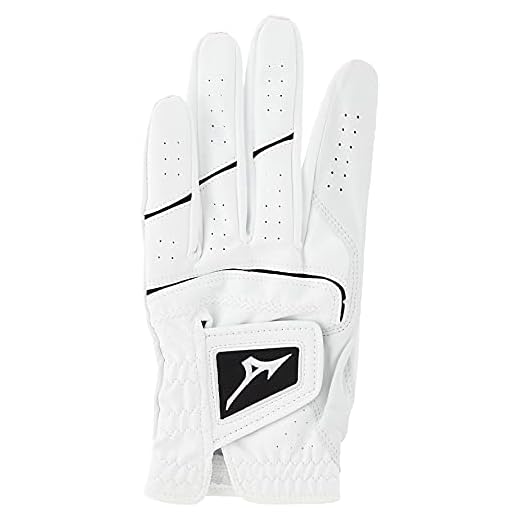 Mizuno 2020 Elite Golf Glove White/Black, Large, Left Hand