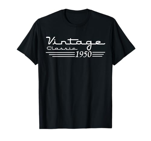 Vintage 75th Birthday Decorations Vintage 1950 75 Years Old T-Shirt