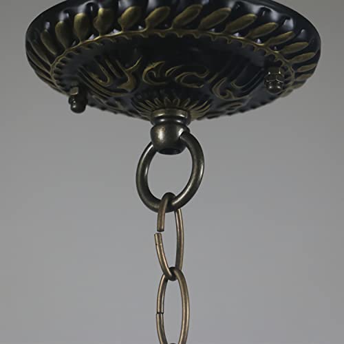 Lustre Tiffany vintage 16 pouces CFWSHJ réglable E27