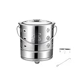 Ventilations : les conteneurs de jardin incinérateurs sont équipés de multiples trous de ventilation en forme de pièce et lingot et l'intérieur est conçu avec une structure en maille, qui favorise la convection de l'air, permettant aux objets sacrificateurs de brûler complètement et aux flammes de prospérer.