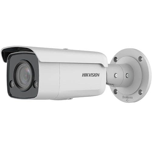 Hikvision - Telecamera IP PoE esterna Palla 4K Ultra HD professionale 4mm ColorVu Hikvision AcuSense Bianco LED Apprendimento in profondità - DS-2CD2T87G2-L(4mm)