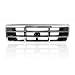 Make Auto Parts Manufacturing Chromed Shell & Gray Insert Grille with Emblem Provision For Ford Bronco 1992-1996 & For Ford F150 F250 F350 1992-1996 - FO1200173