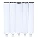 100PCS Empty Toothpaste Tubes,100ml/3.4oz Aluminum Refillable Tubes Squeezable Bottle Packing Toothpaste Cosmetic Sample Container Jars Storage With Needle Cap,White