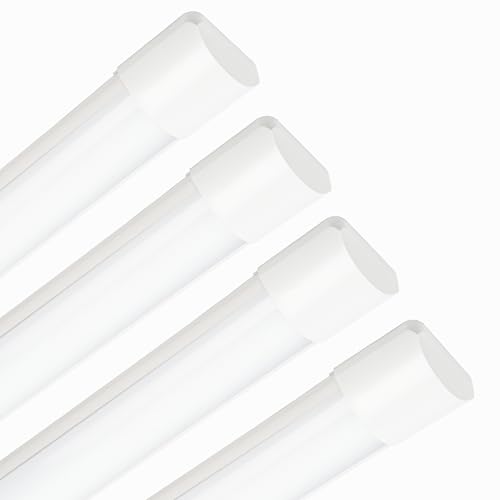 Sundertech Plafoniera a stecca LED da 1,5 m, illuminazione da garage LED da 1,5 m 48 W 5350 lm 6500 K bianco freddo. Il tubo integrato è adatto per case, officine, uffici, mense scolastiche. (1,5 m