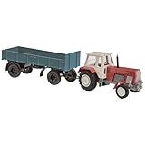 Interessantes Gespann, wie man es gerne zum Abtransport von Gütern in Land- und Forstwirtschaft der DDR eingesetzt hat: HL 80 als Stückgutanhänger und der beliebte Traktor ZT 300 als entsprechendes Zugfahrzeug