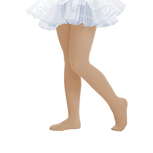 Ballet Tights for Girls - Ultra Soft Elastic Footed Tights for Toddler Girls - Warm Stockings