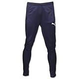 PUMA Men's Training Pant, New Navy/White, YXL