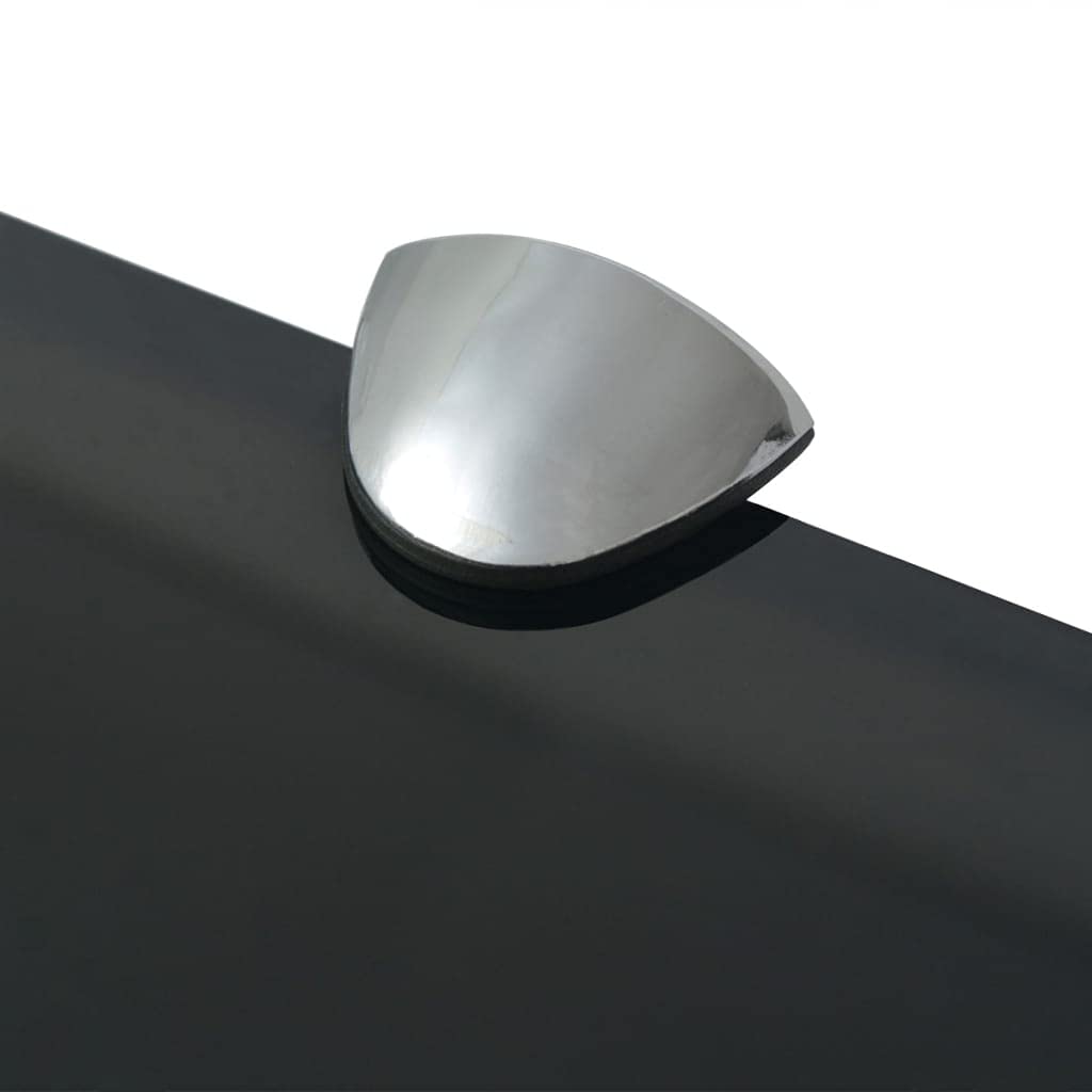 Estantería flotante de cristal negro de 80 x 20 cm, 8 mm, de cristal de seguridad, para salón, baño, dormitorio