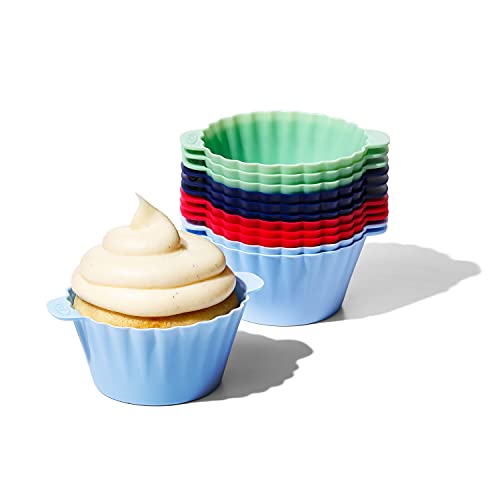 Comparison: Best Silicone Muffin Cups 9 OXO Good Grips Silicone Baking Cups, Pack of 12, Reusable, BPA-Free, Dishwasher Safe, Non-Stick, Food Grade, Cupcake Cups, Muffin Cups, Cupcake Liners, Muffin Liners