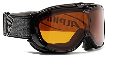 ALPINA, Maschera da sci Challenge 2.0 DH, Nero