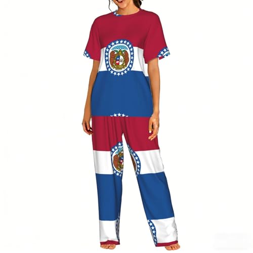 Ensemble pyjama doux femme Missouri vêtement de nuit confortable