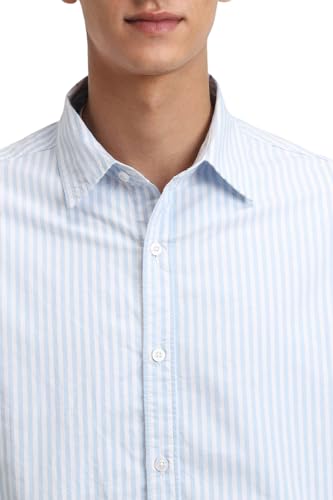 Image of FOREVER 21 Men Striped Regular Fit Striped Shirt