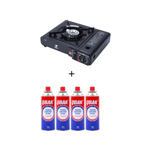 Mi dekor - Cocina Portatil, 4 Botella Incluidas, Cocina De Gas Portatil, Cocina 2 en 1, Disponible Uso Butano, Estufa Camping, Ligero y Fácil de usar, Maletín De Almacenamiento - imagen 7