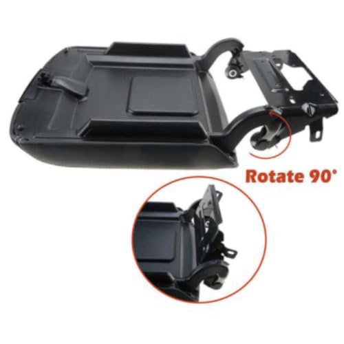 YIZISECCE Leather Center Console Armrest Lid for Chevy for Suburban 15-19 for Tahoe 15-19 for Silverado 1500/2500/2500HD/3500HD 14-18 for Silverado 3500 15 17-18 (Black,Artificial Leather) 1pc