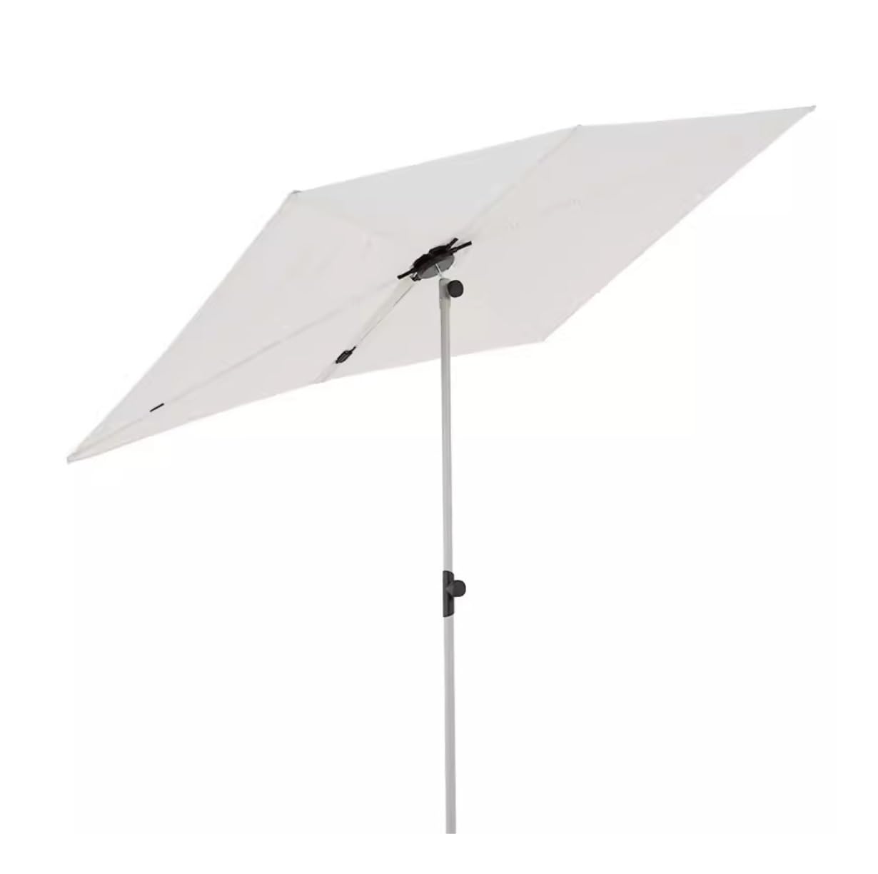 Sombrilla de patio rectangular LYGSWDB de 6x4 pies con perilla giratoria de 360 grados 8