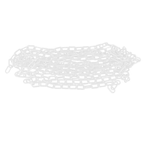 SOLUSTRE 3 Rolos Cadeia De Bloco Resistente Segurança Corrente Branca Sinais De Alerta De Estrada Ac