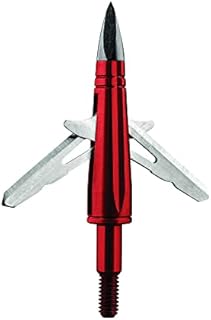 TenPoint EVO-X CenterPunch Broadhead, Red - Pack of 3 - 100-Grain, Rear-Deploying Design