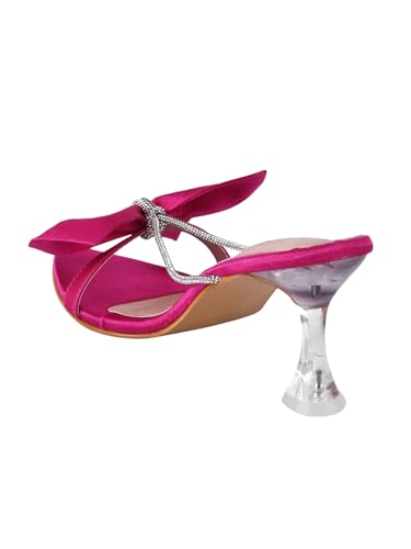 Image of SilverArrow Womens Citrus Wave Pink Heeled Sandal 7 UK (6sbzhl1154)