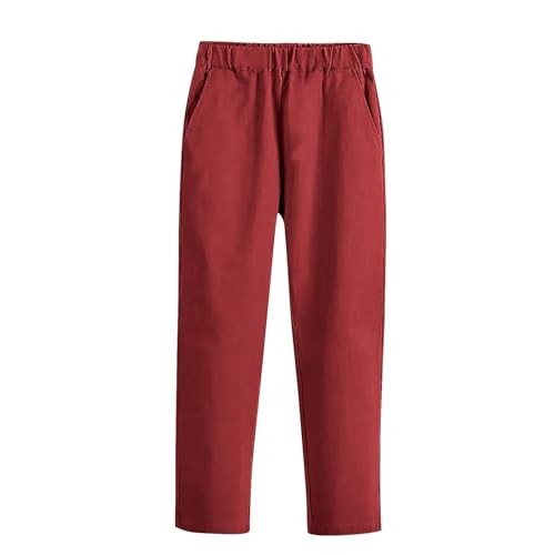 Toddlers' Boys School Uniform Pants Kids Elastic Waist Dressy Casual Trousers Stretch Running Sweatpants for 3-9 Year