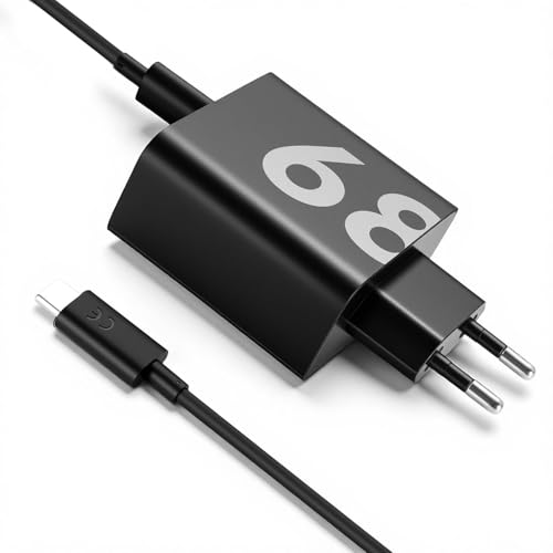 Chargeur de rechange pour Motorola 68 W TurboPower GaN - Chargeur 68 W pour Motorola Edge Serie, Moto G Serie, ThinkPhone et appareils USB-C (câble de charge...