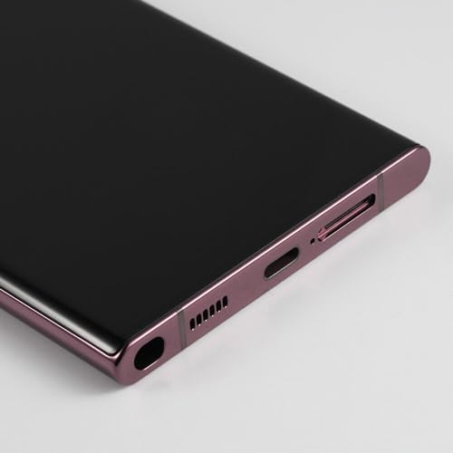 [for US Version] Yondista for Samsung Galaxy S22 Ultra 5G Screen Replacement 6.8" AMOLED SM-G908a, SM-S908u, SM-S908w LCD Display Touch Digitizer Assembly with Tools(Burgundy with Frame)