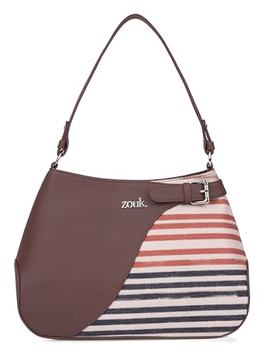 Image of ZOUK Ira Handbag | Stylish Women's Handbag | Luxury Shoulder Bag for Women | Trendy | Fancy Ladies Handbags | Small Purse for Events | Water-Resistant