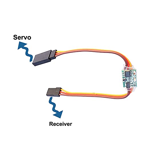2Pcs Servo Signal Reverser Rotation Inverter 3.6V - 24V Steering Gear Reverser For Jr Futaba Aircraft Airplane Steering Gear And Any Servos #TOP3