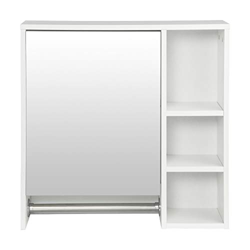 eSituro-Mueble-Suspendido-de-Espejo-Mueble-Colgante-Armario-de-Ducha-Armario-de-Pared-con-Toallero-y-Estante-de-Medicamentos-Armario-de-Bano-con-Puertas-Blanco-60x20x60cm-SBP0056
