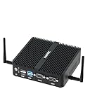 FANPEEC Industrie lüfterloser Mini PC J5005 8GB DDR4 256GB MSATA SSD Lüfterlos PC Win 11 Pro, 2xUSB 2.0 + 2xUSB 3.0, 2X RS232 COM, WiFi5 BT4.2, Industrie Computer Unterstützt Power On Auto