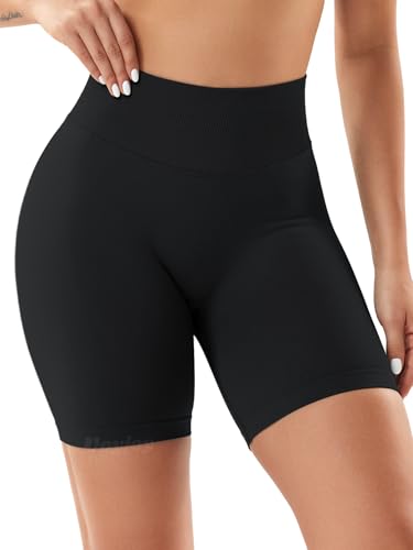 Image of VOYJOY Women Workout Impact Shorts 2.5 inch / 3.6 inch / 4.5 inch / 6 inch Scrunch Butt Booty | Tummy Control, High Waisted, Bike Short, Gentle Compression, for Women