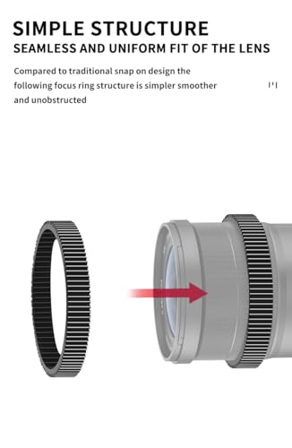Anillo de enfoque para cámara, anillo follow focus de rotación 360° para cámaras SLR y DSLR, accesorios para fotografía (53-60 mm) miniatura 3