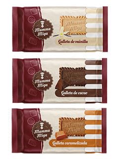 Spéculoos Mix 3 Saveurs Format Professionnel - Assortiment Individuel pour Café - Carton de 200 portions x 5,6g