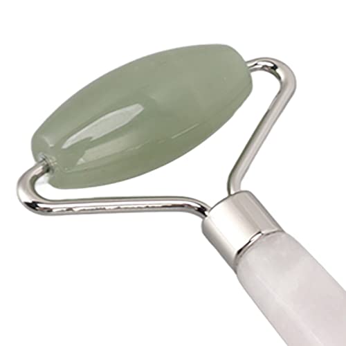 Lmrysalque Rodillo de Jade hecho a mano para apretar la piel finamente pulido reducir la hinchazón rodillo masajeador facial cuidado de la piel - imagen 3