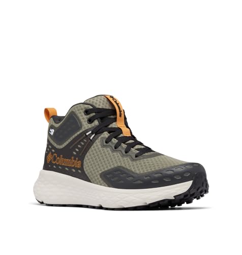 Columbia Men's Konos TRS Outdry Mid Waterproof Shoe, Stone Green/Canyon Sun, 10