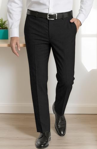 Mens Pants Tweed Herringbone Vintage Dress Pant Trousers Regular Fit Suit Pants2