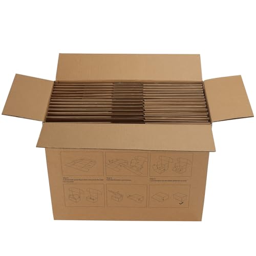 Image of HORLIMER 12x9x6 inches Shipping Boxes Set of 15, Brown Corrugated Cardboard Box for Mailing, Packaging, Small Business