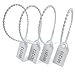 KOCENTS(R) 100pcs Plastic Tamper Seals, Tags Zip Ties, for Fire Extinguishers, Truck, Trailer, Container, Pull Tite Security Shipping Label, Disposable Numbered Self-Locking 250mm Length (White)