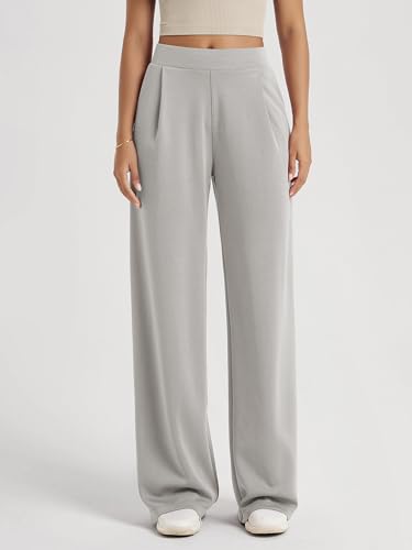 Image of ODODOS Modal Soft Wide Leg Pants for Women High Waist Casual Relaxed Pants with Pockets-27 /29 inch / 31 inch Inseam
