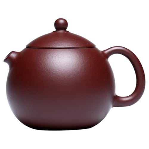 ティーポット 中国茶器 茶壺 急須 ドラゴンの卵、生の紫粘土、すべて手作り (紫色の粘土)