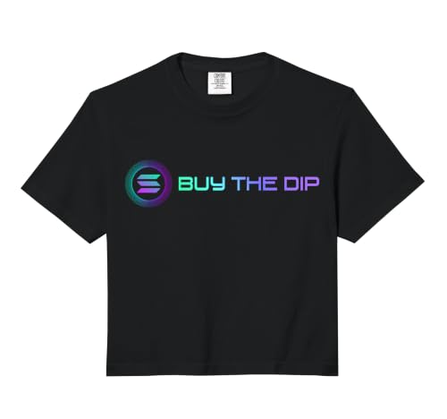 Solana SOL Coin Buy The Dip | Funny Solana Crypto Comfort Colors Crop Top