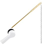Universal Toilet Trip Lever Toilet Tank Front Mount Handle with 1pc Stainless Steel Flapper Chain...