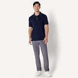 Amazon Essentials Męska koszulka polo Slim Fit Interlock, granatowy, S