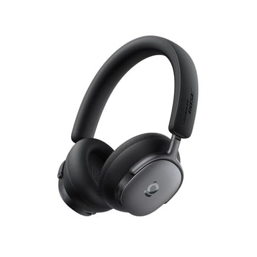 Baseus Inspire XH1 Adaptive Active Noise Cancelling Headphones, Sound by Bose, Dolby Audio, Premium Real-Time Adaptive ANC, Adaptive Tuning Rich Sound, Hi-Res Audio, 100H Playtime - Cosmic Black