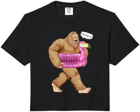 Pool Party Bigfoot Flamingo Float Funny Sasquatch Pink Float