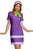 For G and PL Women's Halloween Cosplay Party Costume Short Sleeve Daphne Mini Dress with Scarf...
