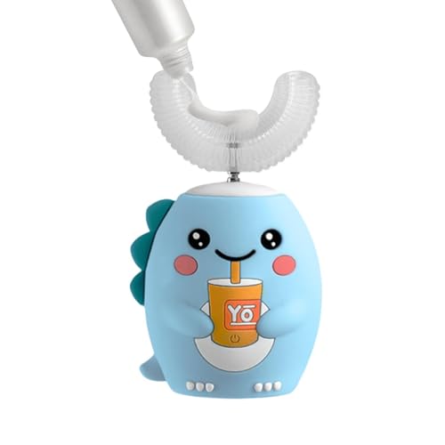 Cepillos de dientes eléctricos para niños, recargables, limpieza de 360 grados, entrenamiento automático para niños, niñas, camping, al aire libre, dormitorio, aeropuerto, hotel, baño, alimentado