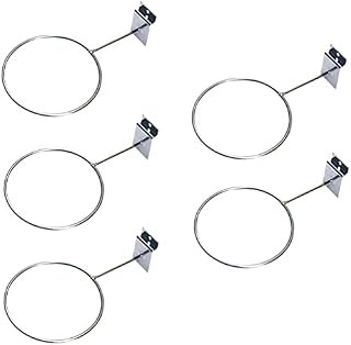 BESPORTBLE 5pcs Wall Mount Ball Holder Steel Football Storage Racks Basketball Display Organizer Sports Room Decor for Soccer Volleyball 4mm